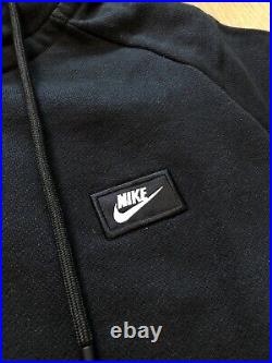 Genuine Nike Modern Mens Black Nsw Full Hooded Tracksuit Hoody Pants All Sizes