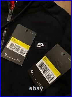 Genuine Nike Modern Mens Black Nsw Full Hooded Tracksuit Hoody Pants All Sizes