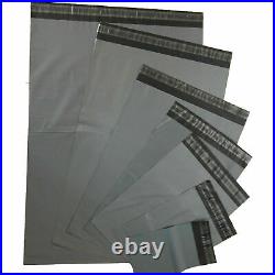 Grey Mailing Bags Strong Postal Poly Postage Self Seal All Sizes Cheap