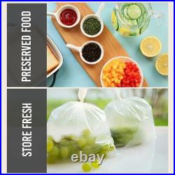 HDPE Butcher Bags White Counter Food Freezer Bag for Fruits Veggies All Sizes