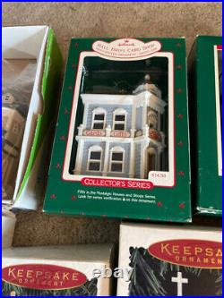 Hallmark Ornaments Large Lot Nostalgic Houses and Shops