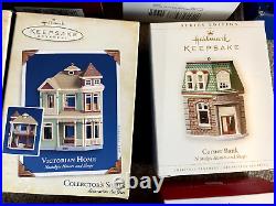 Hallmark Ornaments Large Lot Nostalgic Houses and Shops