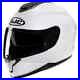 Hjc C70 Full Face Plain Gloss White Motorbike Motorcycle Helmet