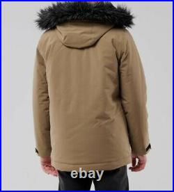 Hollister faux fur-lined all-weather parka Size LARGE