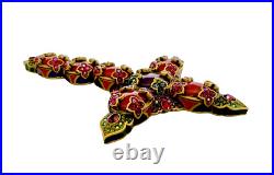 Jay Strongwater Gorgeous Ornate Palais Russe Cabochon Cross Used Box USA