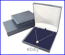 Jewellers Blue Leatherette Wholesale Jewellery Packaging Gift Boxes In All Sizes