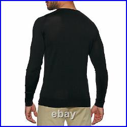 John Smedley Shipton Mens Jumper Sweater Black All Sizes