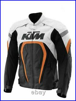 KTM Motorbike Motorcycle Rider Leather Jacket Racing GE-15-2020