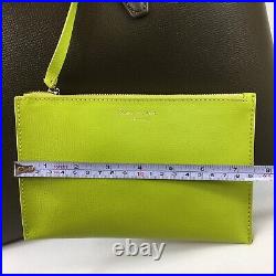 Kate Spade Large tote crossgrain leat all day crossgrain leather duck green New