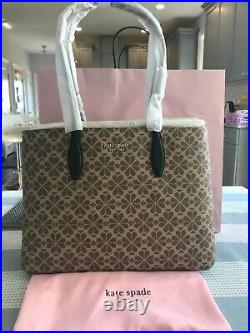 Kate Spade Spade Flower Coated Canvas All Day Large Tote Natural Multi $198