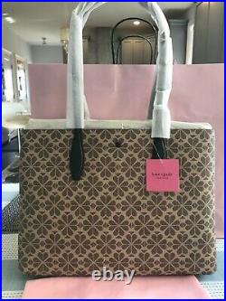 Kate Spade Spade Flower Coated Canvas All Day Large Tote Natural Multi $198