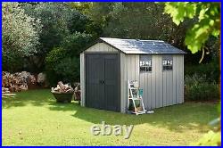 Keter Oakland Plastic Shed Garden Storage Double Doors All Sizes Medium Large