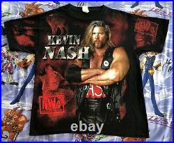 Kevin Nash nWo T-Shirt WCW New World Order nWo too sweet Large all over print