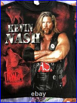 Kevin Nash nWo T-Shirt WCW New World Order nWo too sweet Large all over print