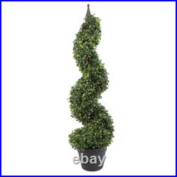 LARGE Topiary Artificial Trees Plants Bay Laurel Cedar Boxwood Twist