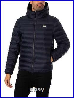 Lacoste Men's Quilted Puffed Jacket, Blue