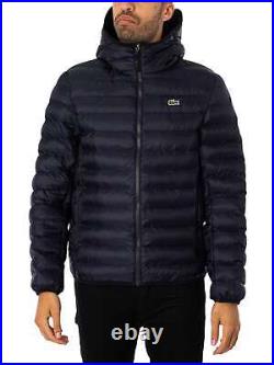 Lacoste Men's Quilted Puffed Jacket, Blue