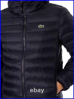 Lacoste Men's Quilted Puffed Jacket, Blue