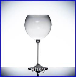 Large Clear Hard Plastic Reusable Wine/ Gin Balloon Cocktail Glasses 600ml (HG)