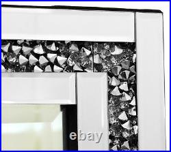 Large Gatsby Beautiful Dressing Table Mirror All Glass Crystal Edge Design