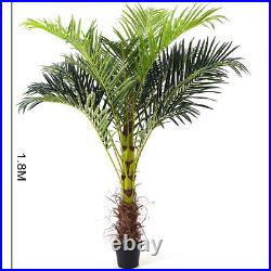 Large Realistic 6ft 180cm Areca Palm Tree Artificial Plant Garden Home Office