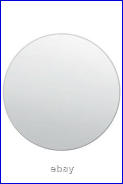 Large Round Mirror All Glass Frameless Silver Home Decor 4ft x 4ft 120 X 120cm