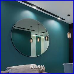 Large Round Wall All Glass Bevelled Classic Round Mirror 120 x 120CM 4ft x 4ft