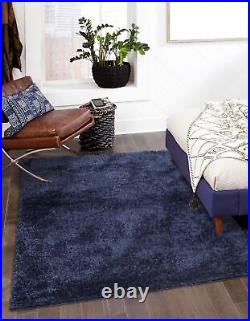 Large Shaggy Fluffy Rug Anti-Slip Super Soft Mat Living Room Bedroom Carpet Rug