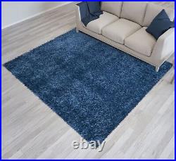 Large Shaggy Fluffy Rug Anti-Slip Super Soft Mat Living Room Bedroom Carpet Rug