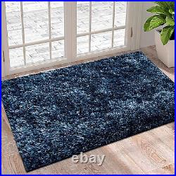 Large Shaggy Fluffy Rug Anti-Slip Super Soft Mat Living Room Bedroom Carpet Rug