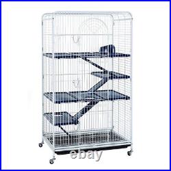 Large Tall Rat Ferret Chinchilla Cage White 140cm With Accessories Blenheim