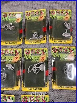 Large Vintage Ral Partha Orcs Miniatures Lot All American Line New 1990's