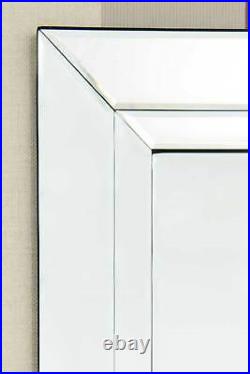 Large Wall Full Length Leaner Long All Glass Mirror 5Ft9 X 2Ft9 174cm X 85cm