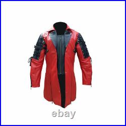 Leather Jacket For Men White Blazer Long Coat Real leather Lambskin MML0178