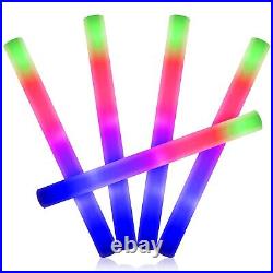 Light Up Premium LED Foam Glow Stick High Quality Multi Colour Large 18 Long UK