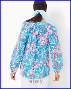 Lilly Pulitzer Elsa Silk Top, Multi Bahamian Rhapsody