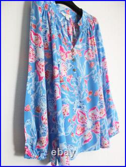 Lilly Pulitzer Elsa Silk Top, Multi Bahamian Rhapsody