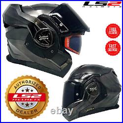 Ls2 Advant-x Flip-over Modular Fibreglass Motorbike Full Face Helmet Ff901 Jeans