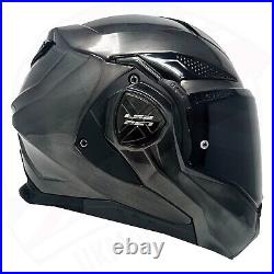 Ls2 Advant-x Flip-over Modular Fibreglass Motorbike Full Face Helmet Ff901 Jeans