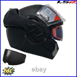 Ls2 Ff906 Advant Noir Full Face Modular Flip Front Motorcycle Ece Bike Helmet