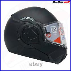 Ls2 Ff906 Advant Noir Full Face Modular Flip Front Motorcycle Ece Bike Helmet