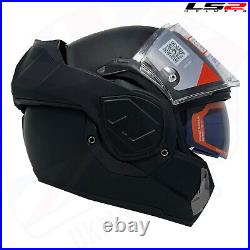 Ls2 Ff906 Advant Noir Full Face Modular Flip Front Motorcycle Ece Bike Helmet