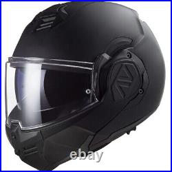 Ls2 Ff906 Advant Noir Full Face Modular Flip Front Motorcycle Ece Bike Helmet