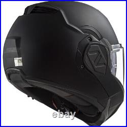 Ls2 Ff906 Advant Noir Full Face Modular Flip Front Motorcycle Ece Bike Helmet