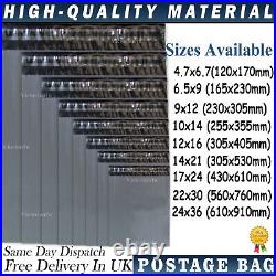 Mailing Bags Strong Polythene Postage Plastic Postal Mail Grey Coloured Seal UK