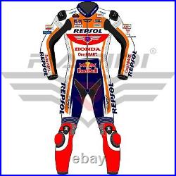 Marc Marquez Honda Repsol Motogp 2020 Motorbike Leather Racing Suit All Size