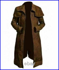 Men's A7 Ranger Long Coat Fallout Vegas Veteran Trench Coat Full Length Coat