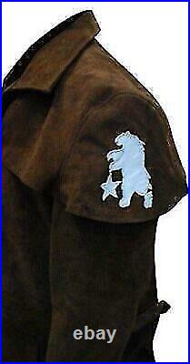 Men's A7 Ranger Long Coat Fallout Vegas Veteran Trench Coat Full Length Coat