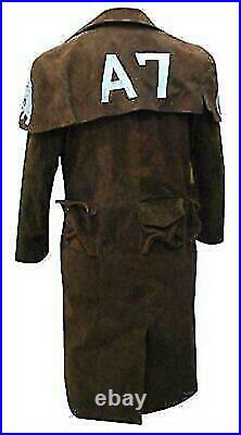 Men's A7 Ranger Long Coat Fallout Vegas Veteran Trench Coat Full Length Coat