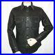 Men's Black Leather Shirt 100% Real Lambskin Soft Slim Fit Vintage shirt ZL36